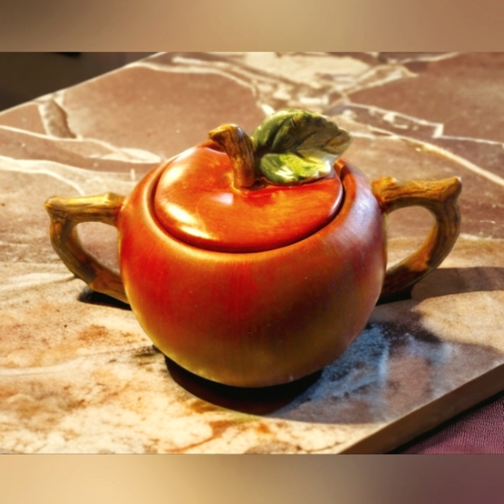 Sakura Red Apple Sugar Bowl